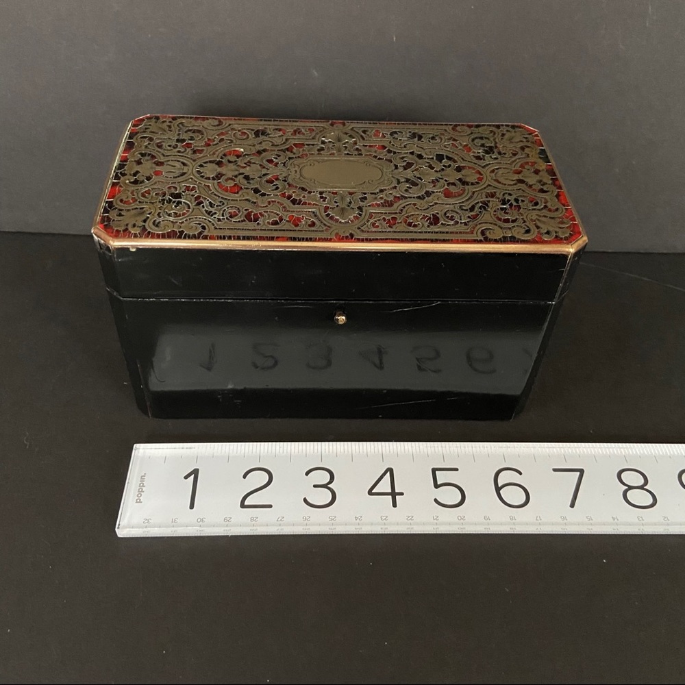 Napoleon III boule marquetry small hinged box - Picture 14 of 15